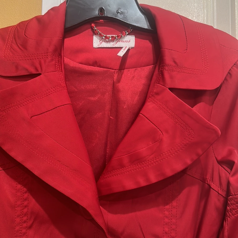Beautiful Guess Jeans ruby red blazer in new condition. - Picture 2 of 6